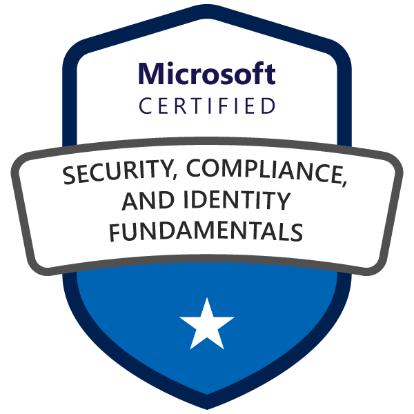 Microsoft Certified: Security, Compliance, and Identity Fundamentals badge